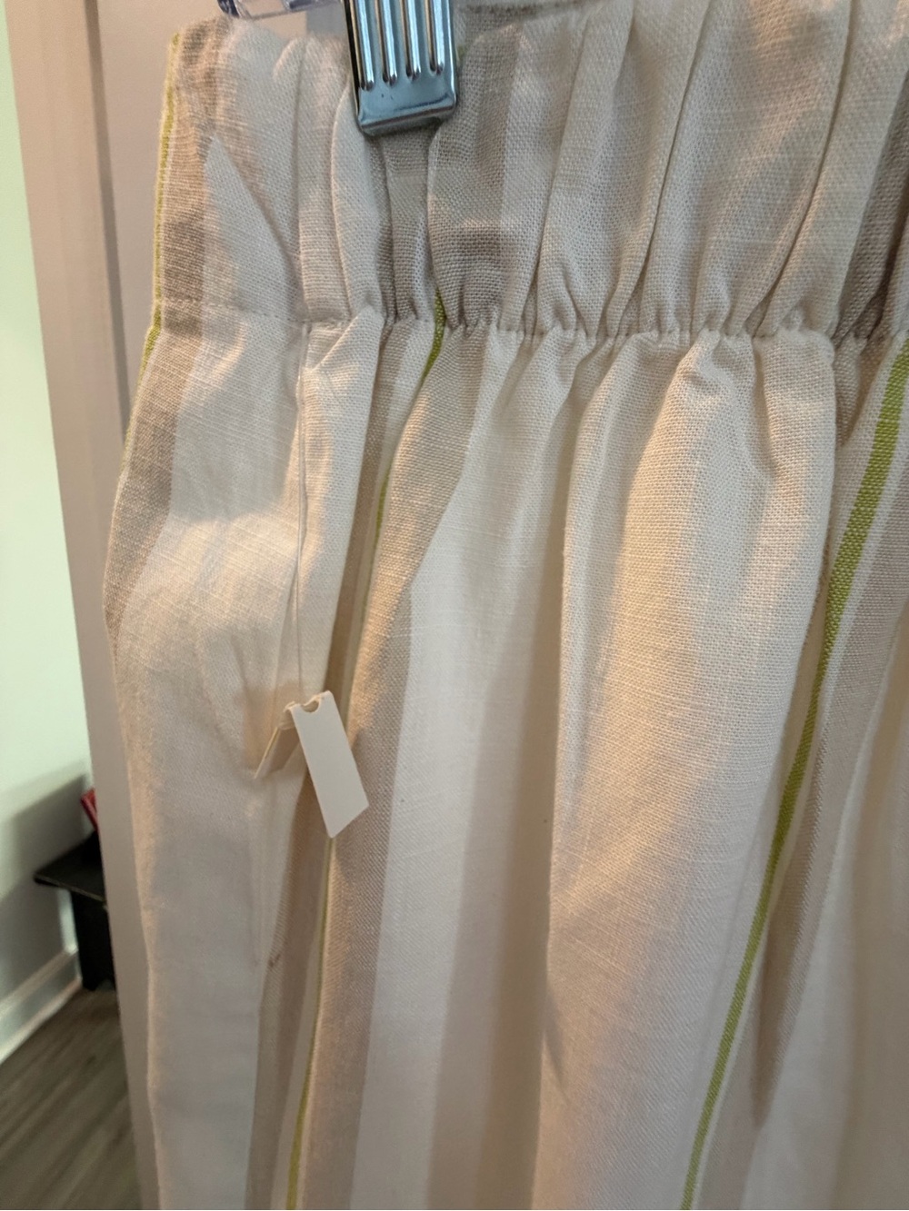 A New Day striped linen-blend column maxi skirt Size Med - Picture 7 of 9